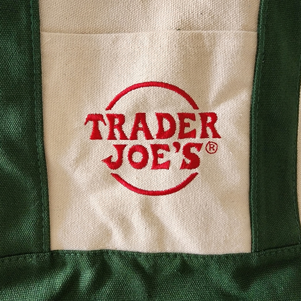 Trader Joes Totes (Green, Navy, Yellow & Red) - Set of 4 - Picture 2 of 10